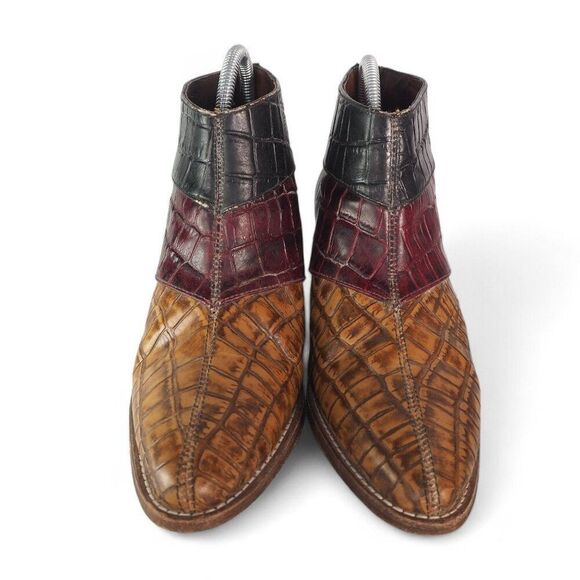 Farylrobin x Free People Tryst Leather Ankle Booties 'Black Combo' Women's 8 - Picture 3 of 12